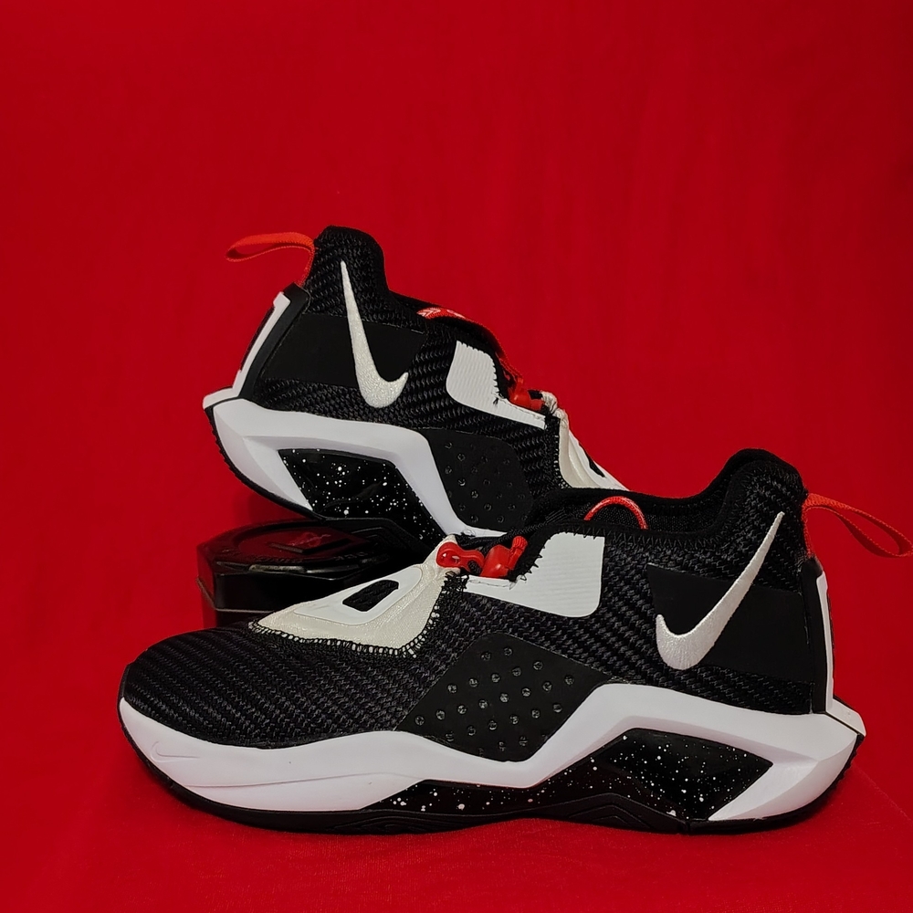 Nike Kids Black and White Athletic Shoes
